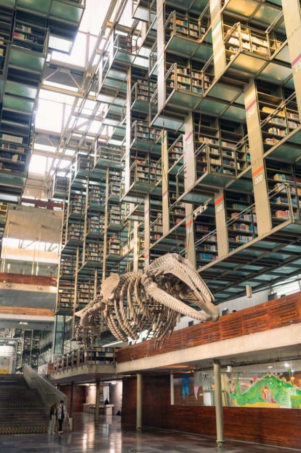 Interior de la Biblioteca Vasconcelos